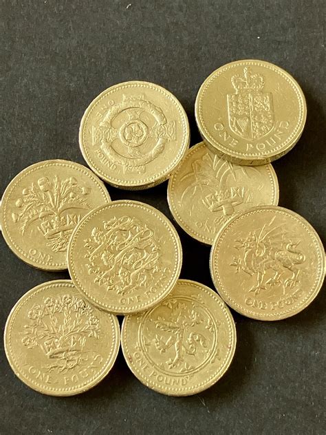 One Pound Coin Royal Mint Coin Hunt Old 1 Pound British Coins