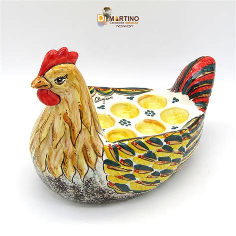 Gallina Porta Uova Ceramiche Artistiche Di Martino