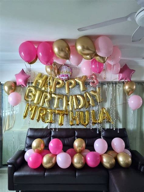 Happy Birthday Balloons Birthday Decorations Home Decorations Hotel