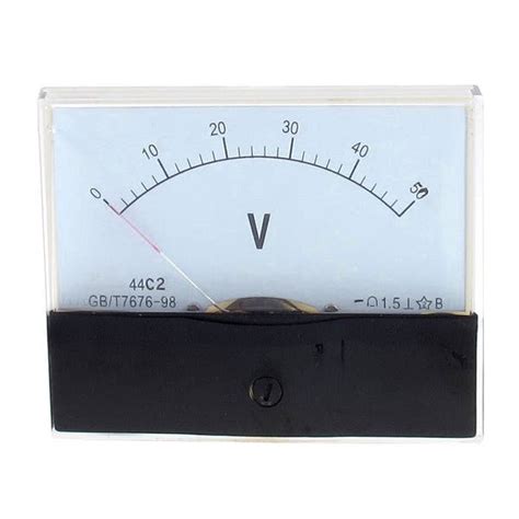 Dc 0 50v Analog Voltage Tester Voltmeter Panel Volt Meter 44c2 Dc 0 50v Bed Bath And Beyond