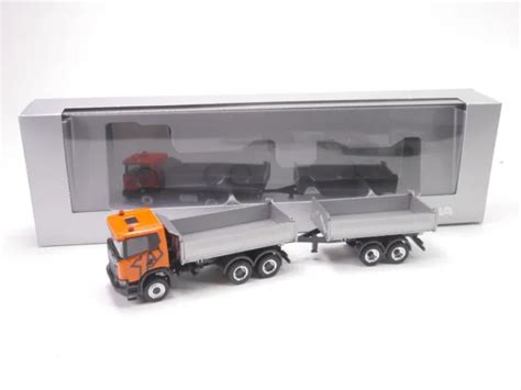 Herpa Scania G Xt X Meiller Kipper Mit Tandem Anh Nger Neu