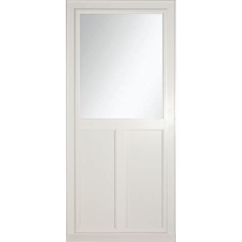 Larson Tradewinds Selection 32 In X 81 In White Aluminum Reversible Hinge Storm Door High View