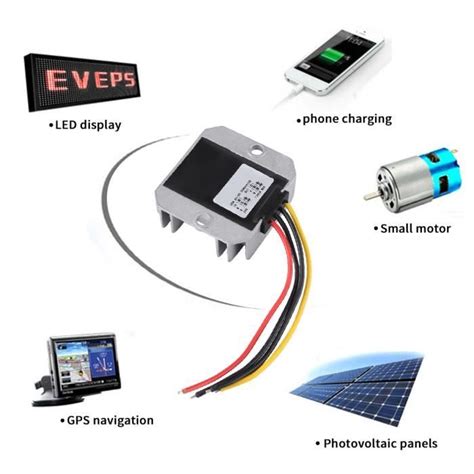 MILLIONTEK DC DC 24V à 12V 5A 60W Tension Step Down Module