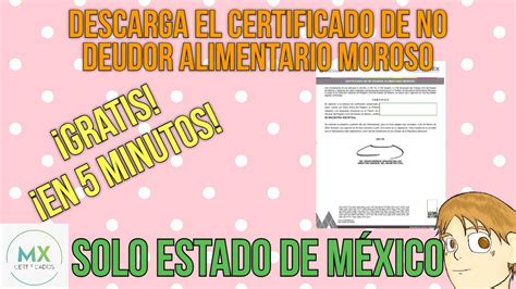 C Mo Sacar El Certificado De Deudores Alimentarios Morosos