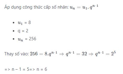 Cấp số nhân là gì Công thức cách tính tổng cấp số nhân lớp 11