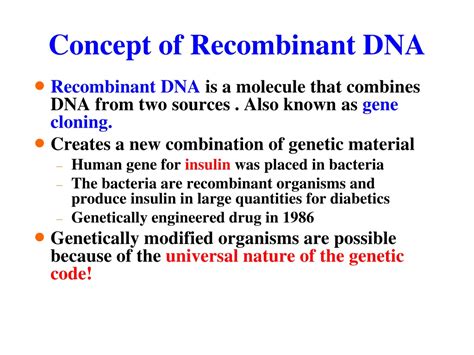 Ppt Recombinant Dna Technology Powerpoint Presentation Free Download Id 9424694