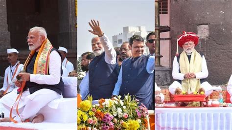 Pm Modis Nashik Visit Prayers At Kalaram Temple Ramkund Roadshow