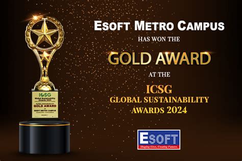 Esoft Metro Campus Wins The Global Sustainability Gold Award At The