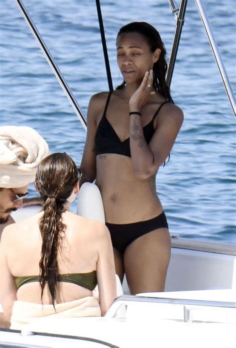 Zoe Saldana on Yacht in Italy 08/16/2021 • CelebMafia