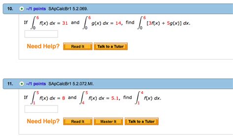 Solved If Integral 6 0 F X Dx 31 And Integral 6 0 G X Dx Chegg