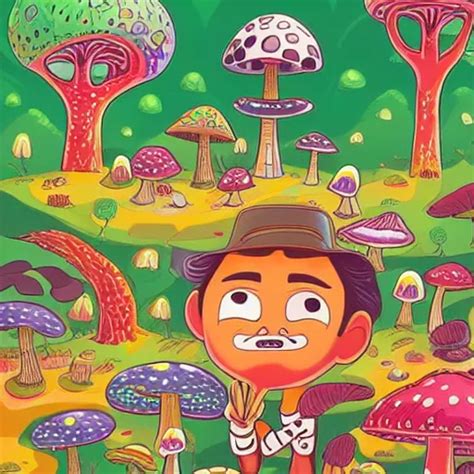 Viktor Orb N Eating Mushrooms By Jeremiah Ketner And Stable Diffusion