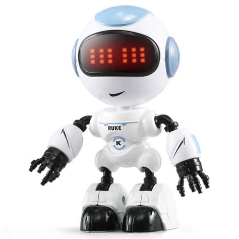 Bleu Robot T L Command Intelligent Rc Pour Enfant Avec Figurines