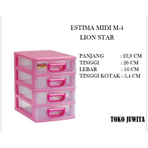 Jual LION STAR LACI ESTIMA MIDI M4 SUSUN 4 CABINET KABINET Jakarta