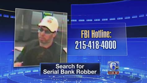 Fbi Releases Surveillance Photos Of Serial Bank Robber In Center City