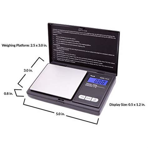 GetUSCart AWS Series Digital Pocket Weight Scale 1kg X 0 1g Black