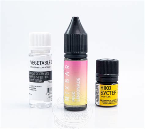 Жидкость Mix Bar Salt Pink Lemonade 15ml 65mg на солевом никотине со