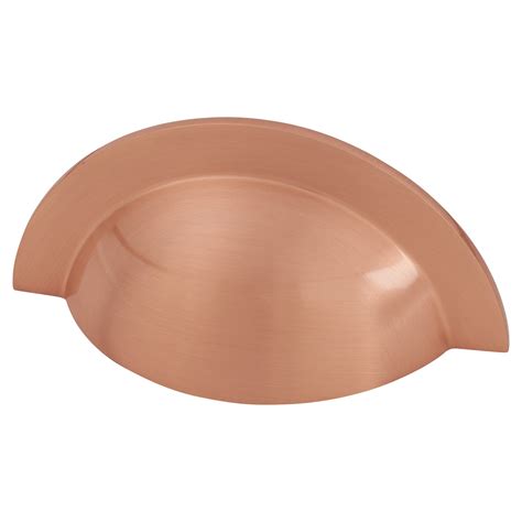 Crofts And Assinder Monmouth Cabinet Cup Handle 64mm Centres Brushed Copper