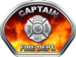 Captain Helmet Face Decal (REFLECTIVE) Real Fire – Weston Signs