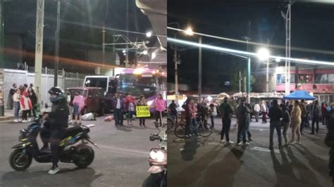 Comerciantes bloquearon Avenida Tláhuac por el retiro de mercado en