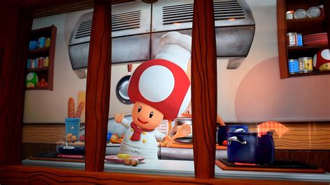 Chef Toad Speech At Super Nintendo World S Toadstool Cafe In Universal