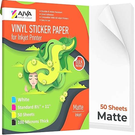 Printable Vinyl Sticker Paper Waterproof Decal Paper For Inkjet