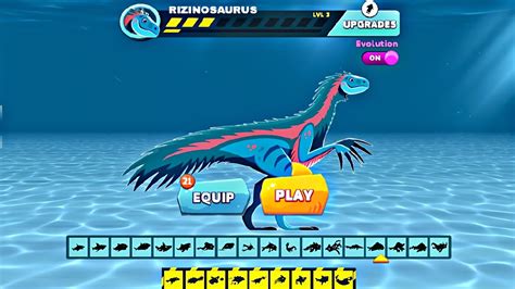 Hungry Shark Evolution New Shark New Rizinosaurus By Fan Made