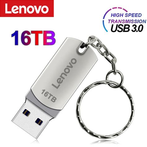 Lenovo USB 3 0 Pen Drive 16TB 8TB 4TB Metall Hochgeschwindigkeits Flash