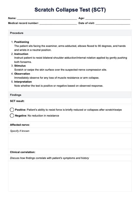 Neuro Check Form And Example Free Pdf Download