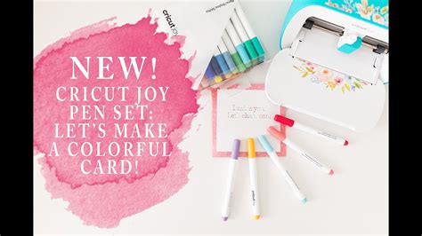 New Cricut Joy Pen Set How To Use Cricut Joy Pens Youtube