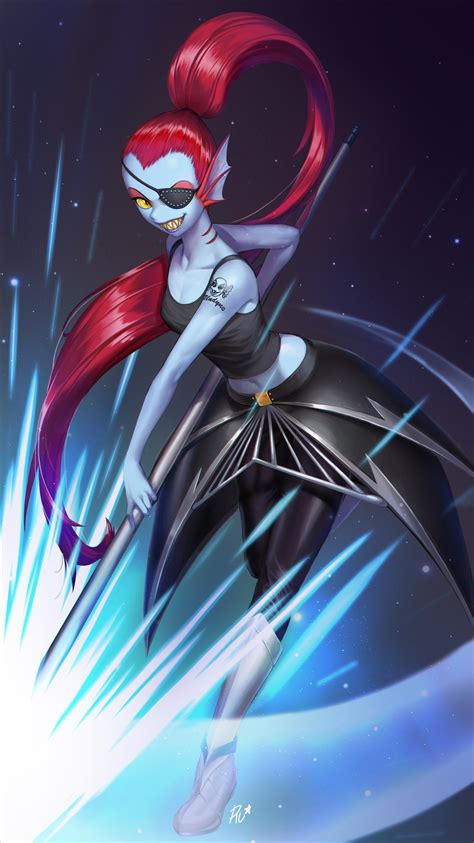 Undyne Undertale Drawn By W Ruwaki Danbooru