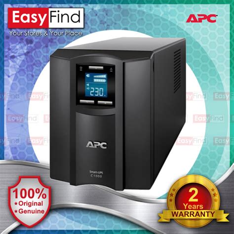 Apc Smc1000i Smart Ups C 1000va Lcd 230v Lazada