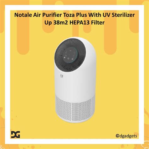 Jual Notale Air Purifier Toza Plus With UV Sterilizer Up 38m2 HEPA13