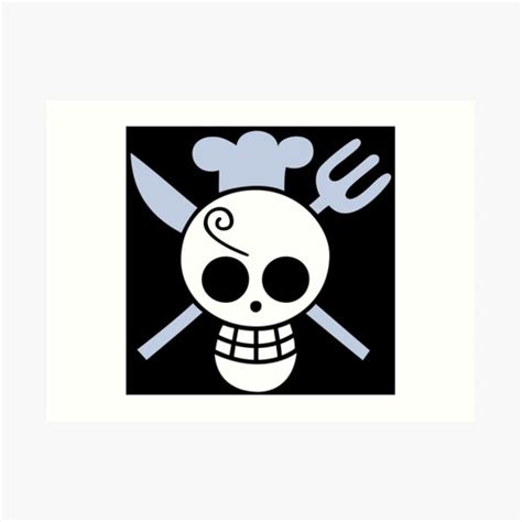 One Piece Sanji S Jolly Roger Art Print For Sale By Fidelbd Redbubble