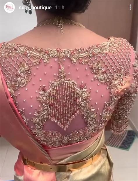 Pin By Rithu Divya On D Signer Blouses Netted Blouse Designs Bridal