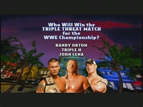 Randy Orton Vs Triple H Vs John Cena Wrestlemania 24