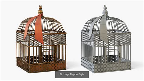 3d Model Collection Bird Cages Vr Ar Low Poly Cgtrader