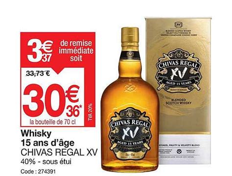 Promo Whisky Ans D Ge Chivas Regal Xv Chez Promocash Icatalogue Fr