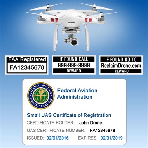 Bundle Faa Registration Card And Labels Sets Hobbyist Pilots