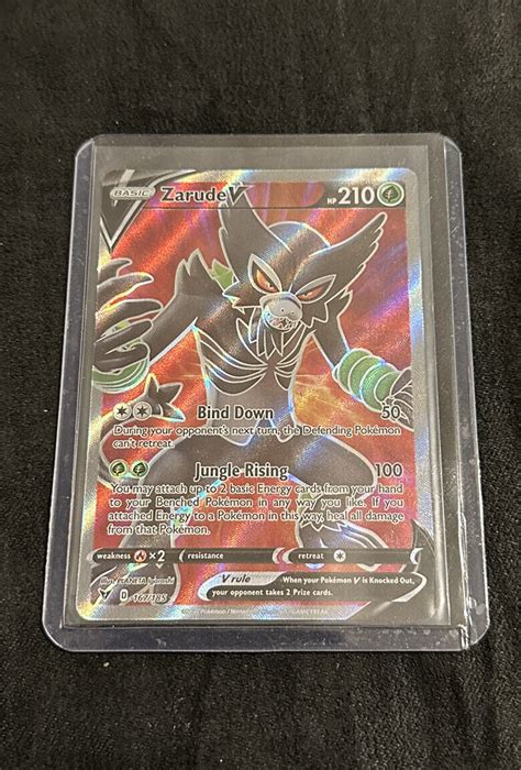 Pok Mon Tcg Zarude V Vivid Voltage Holo Full Art Ebay