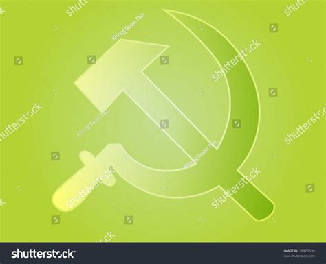 Soviet Ussr Hammer Sickle Political Symbol Stock Vector (Royalty Free ...