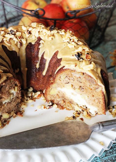 Apple Cream Cheese Cake With Praline Frosting Perfect For Fall