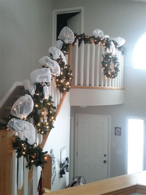Christmas Banister | Christmas banister, Christmas decor diy, Christmas