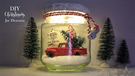 Super Easy Christmas Jar Diorama YouTube