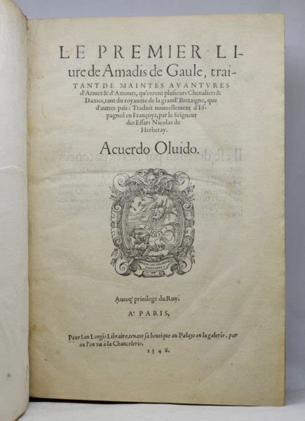 Amadis De Gaule Librairie Univers