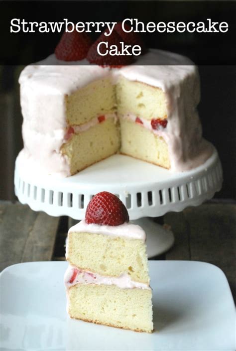 Strawberry Cheesecake Cake | Endlessly Inspired