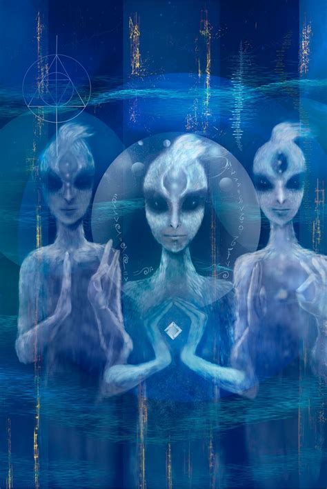 Blue Avian Message To Lightworkers Alien Painting Alien Concept Art