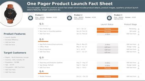 Editable One Page Fact Sheet Powerpoint Templates Slides