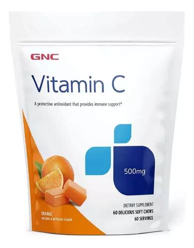 Vitamina C 500 Mg Gnc 60 Masticables Sabor Naranja MercadoLibre