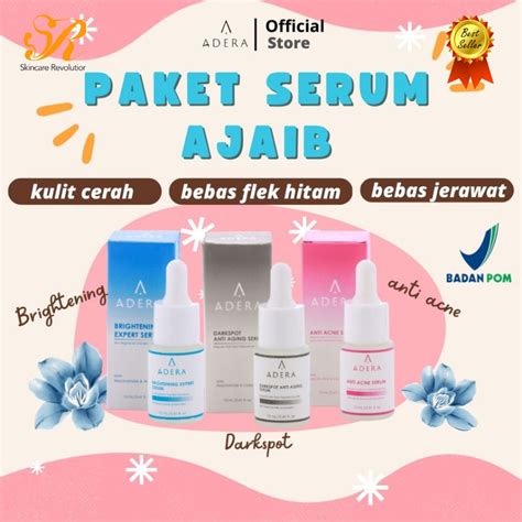 Jual ADERA SERUM Wajah Glowing Atasi Jerawat Flek Hitam Original BPOM