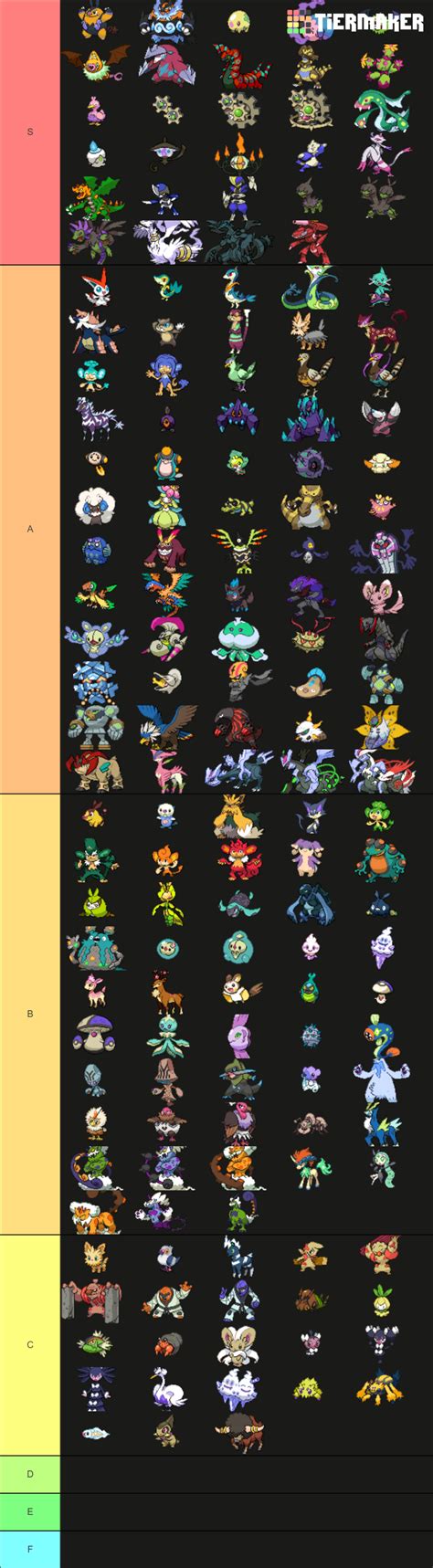 Unova Shiny Pokemon Tier List (Community Rankings) - TierMaker